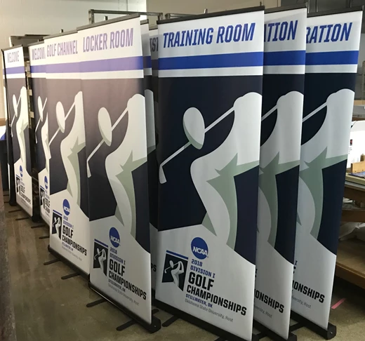 Banner Stands | School Athletic Facility Signage