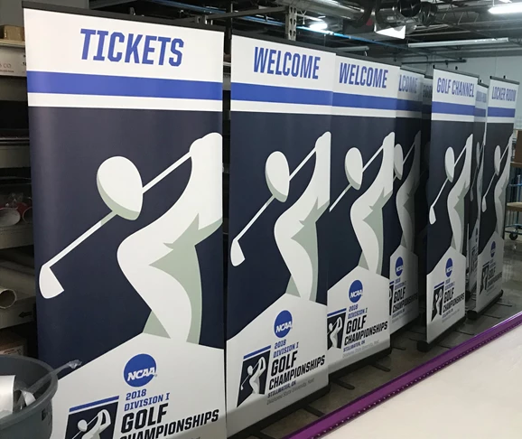Banner Stands | School Athletic Facility Signage